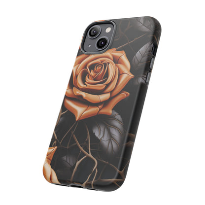Midnight Gold Rose Mobile Case