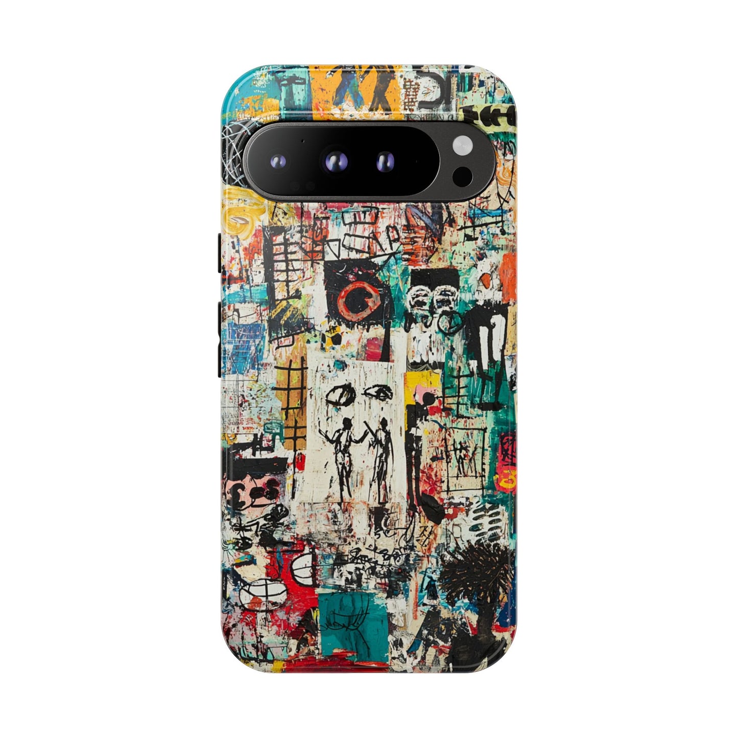 Basquiat Phone Cover – Artistic Modern Graffiti Style - iPhone, Samsung & Google Pixel Cover - Artistic Painting Case,  Art Lover Gift