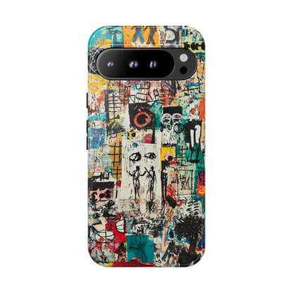 Basquiat Phone Cover – Artistic Modern Graffiti Style - iPhone, Samsung & Google Pixel Cover - Artistic Painting Case,  Art Lover Gift