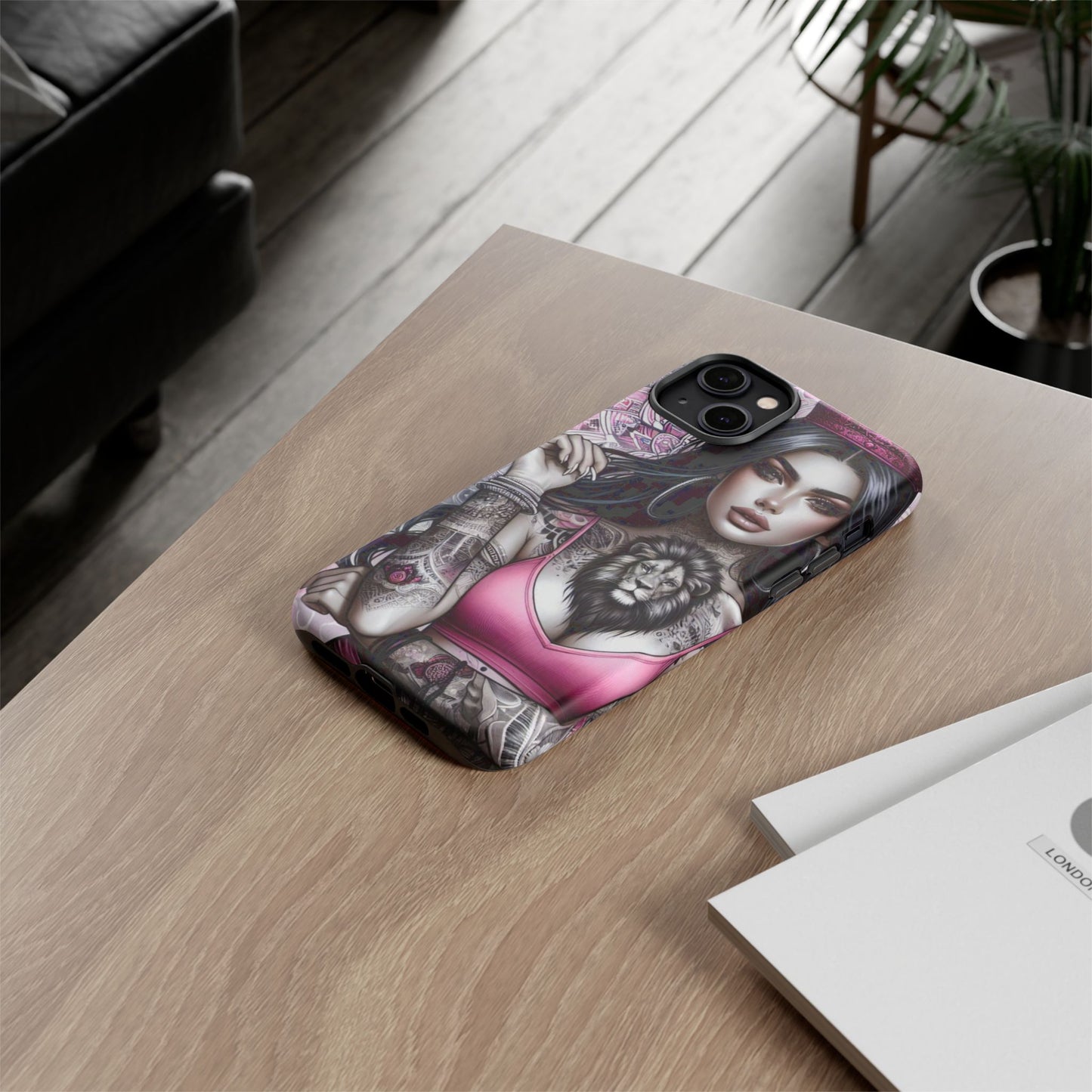 Queen of the Jungle – Regal Tattooed Goddess Mobile Cover
