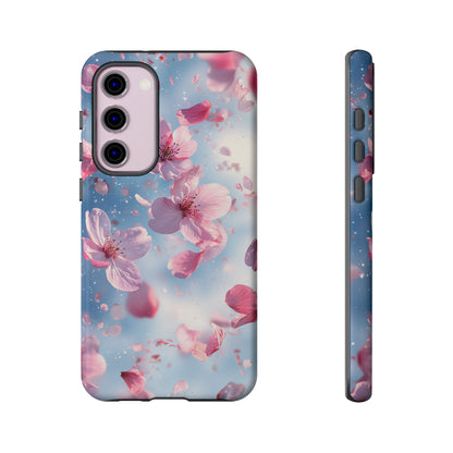 Cherry Blossom Drift Watercolor Phone Case for iPhone, google Pixel & Samsung