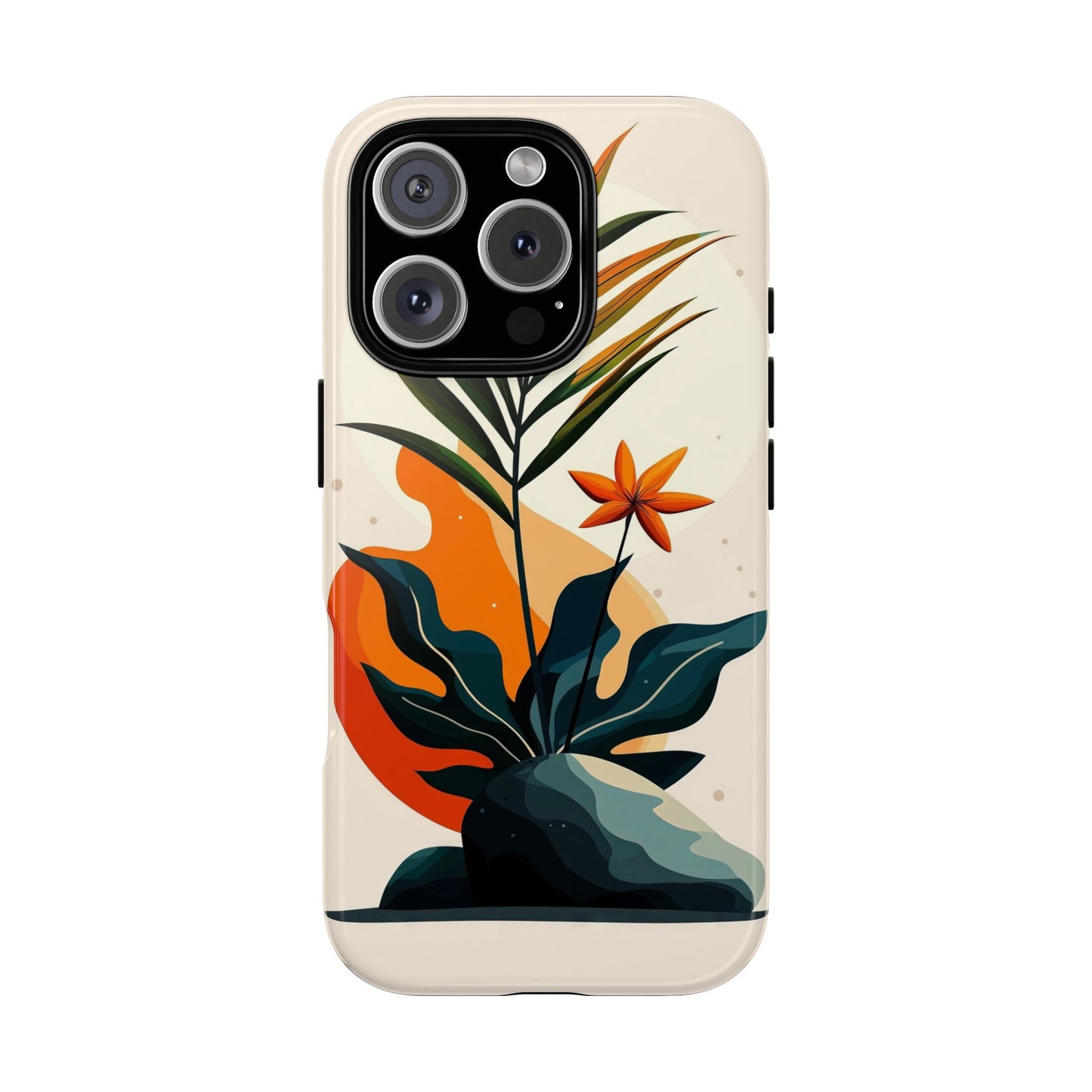 Tropical Bloom – Minimalist Nature Phone Case for iPhone, Samsung & Pixel