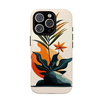 Tropical Bloom – Minimalist Nature Phone Case for iPhone, Samsung & Pixel