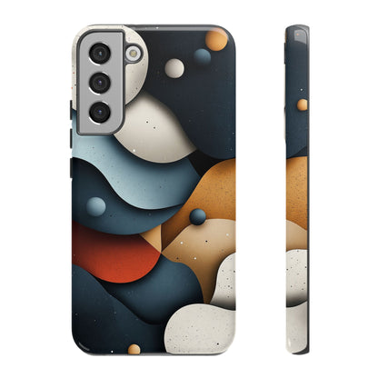 Cosmic Flow – Textured Abstract Phone Case for iPhone, Samsung & Pixel