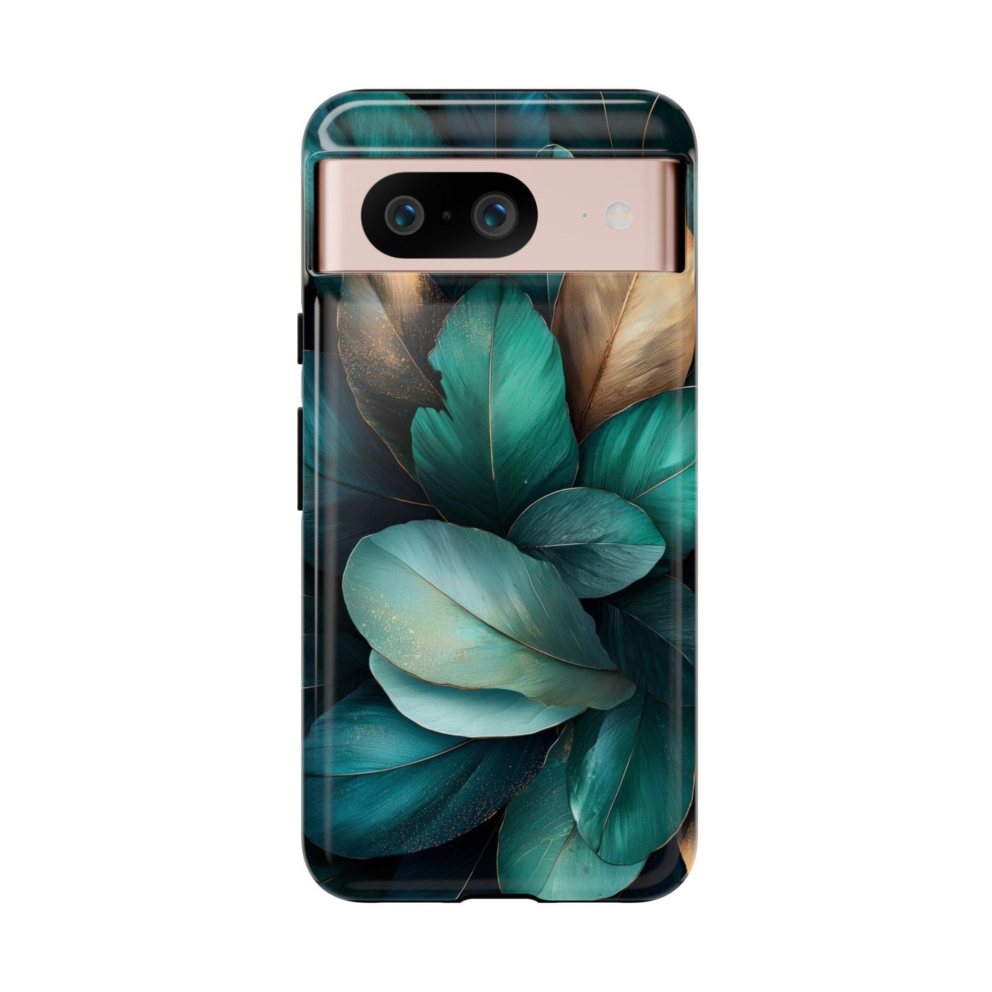 Iridescent Peacock Feather Luxe Phone Case for iPhone, Samsung & Google Pixel