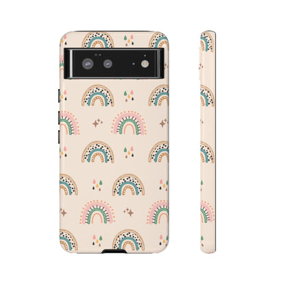 Retro Rainbow Phone Case – Vintage Aesthetic Cover for iPhone, Samsung & Google Pixel