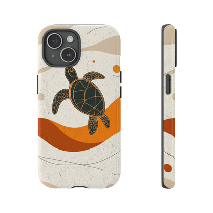Flow of the Tide: Abstract Turtle Drift Phone Case for iPhone, Samsung & Pixel