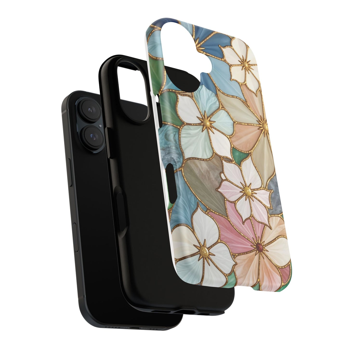 Floral Symphony: Stained Glass Elegance