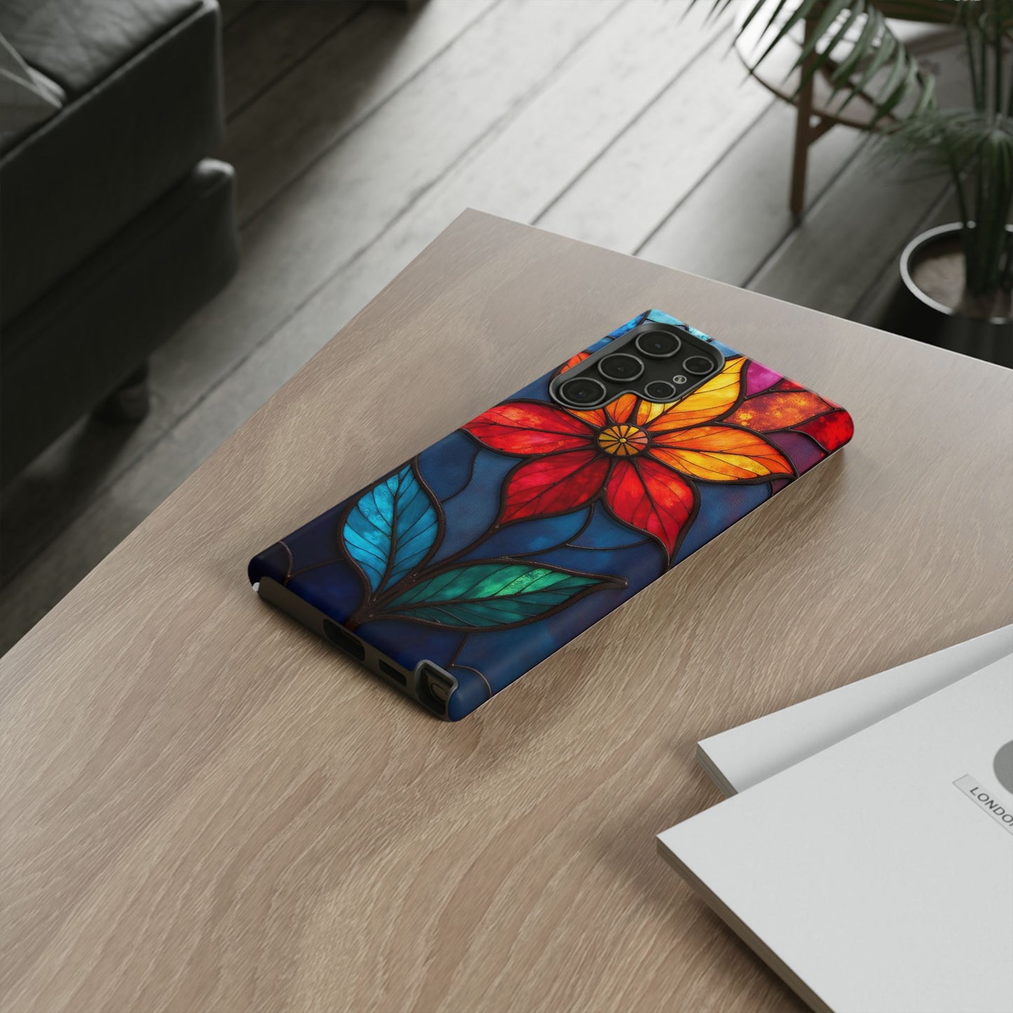 Radiant Blossom: Red and Orange Floral Elegance