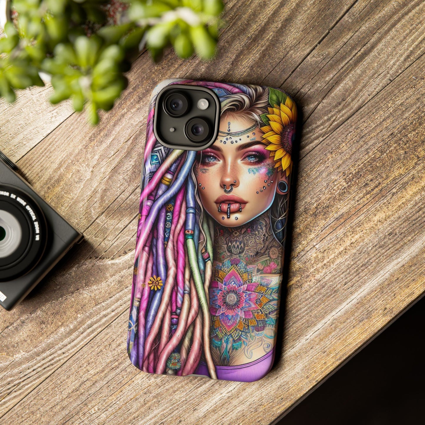 Boho Mandala Goddess – Ethereal Tattoo Art Mobile Cover