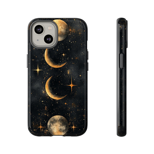 Lunar Phases Boho Moon Phone Case for iPhone, Pixel & Samsung