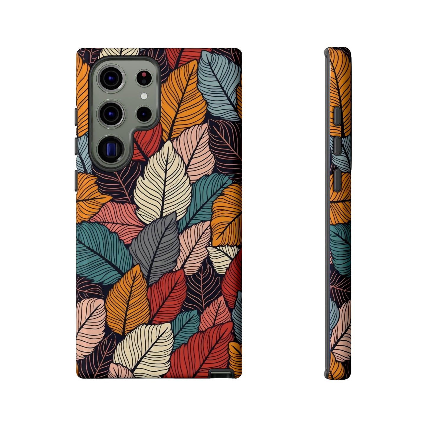 Colorful Abstract Leaves Pattern Design