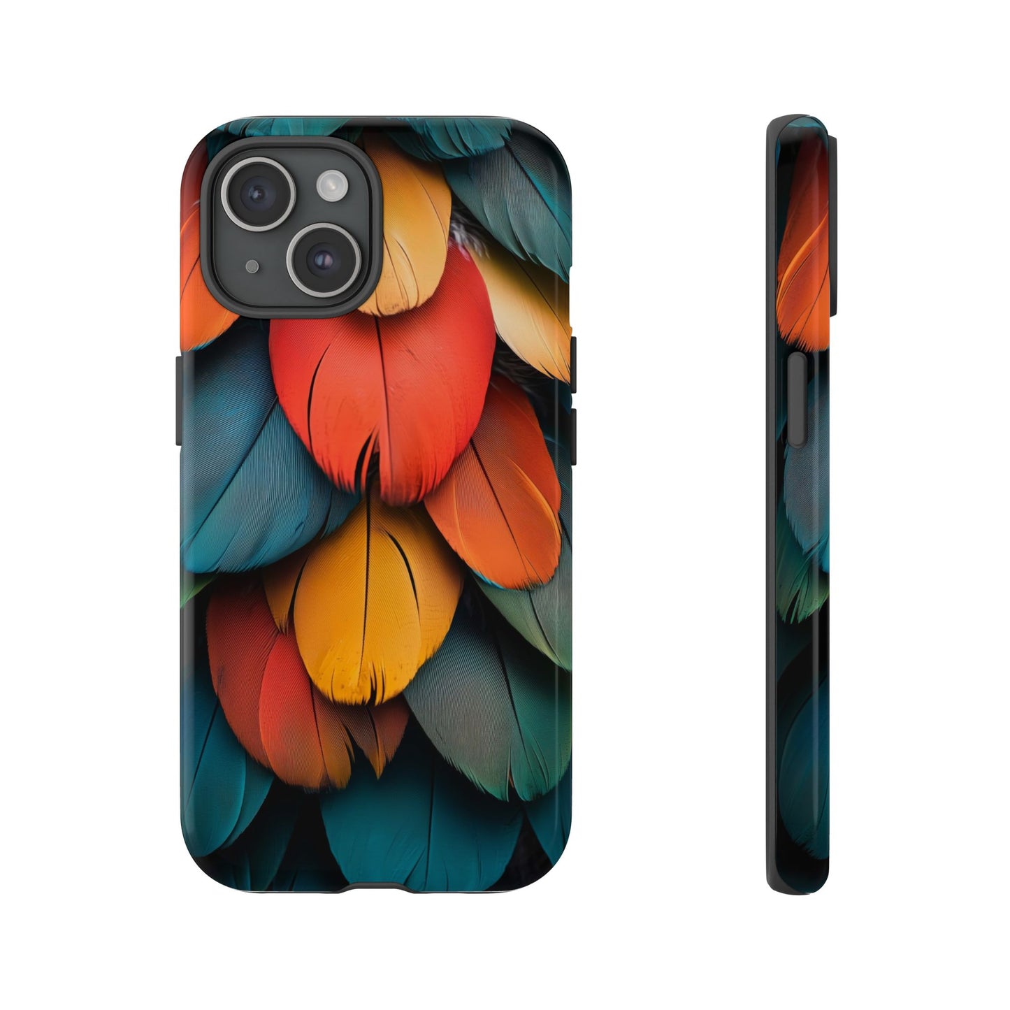 Exotic Macaw Feather Phone Case for iPhone, Samsung & Google Pixel