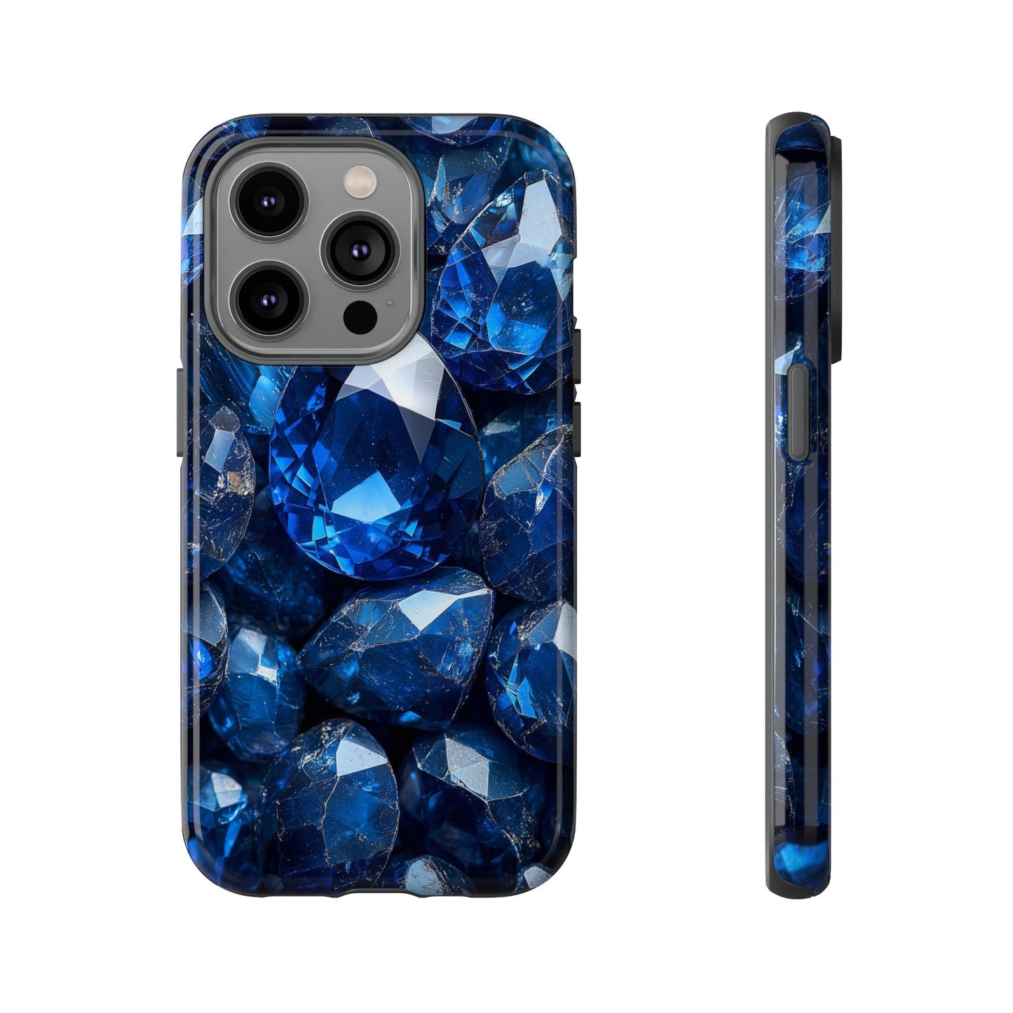Blue Crystal Aesthetic Phone Case for iPhone, Google Pixel, Samsung