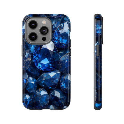 Blue Crystal Aesthetic Phone Case for iPhone, Google Pixel, Samsung