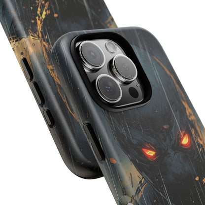 Shadowblade Vengeance | Dark Comic Assassin in the Rain Phone Case for iPhone, Samsung & Pixel