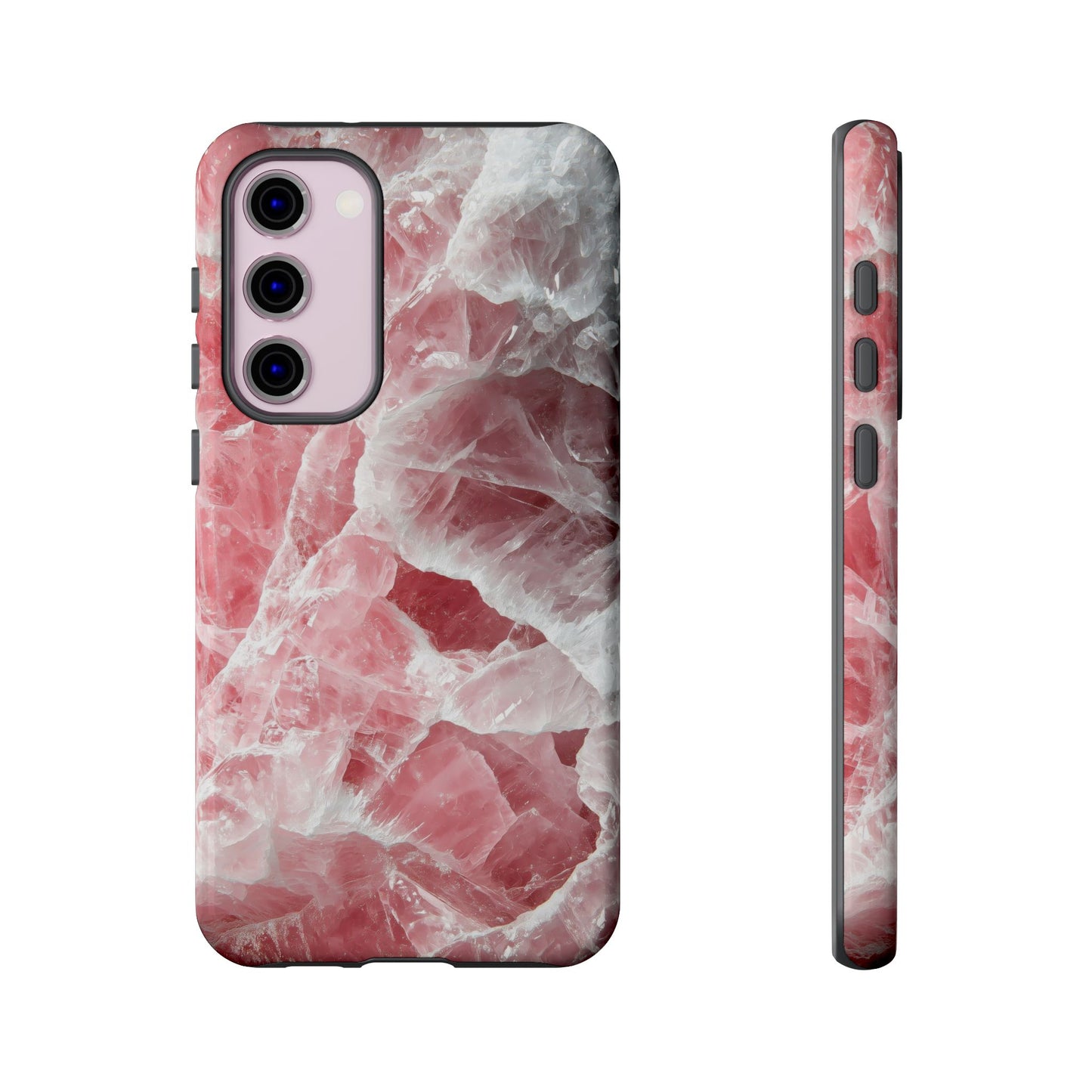 Rose Quartz Crystal Phone Case for iPhone, Samsung & Google Pixel