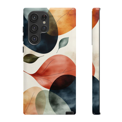 Tranquil Tones Terrazzo Leaves Print Phone Case for iPhone, Pixel & Samsung
