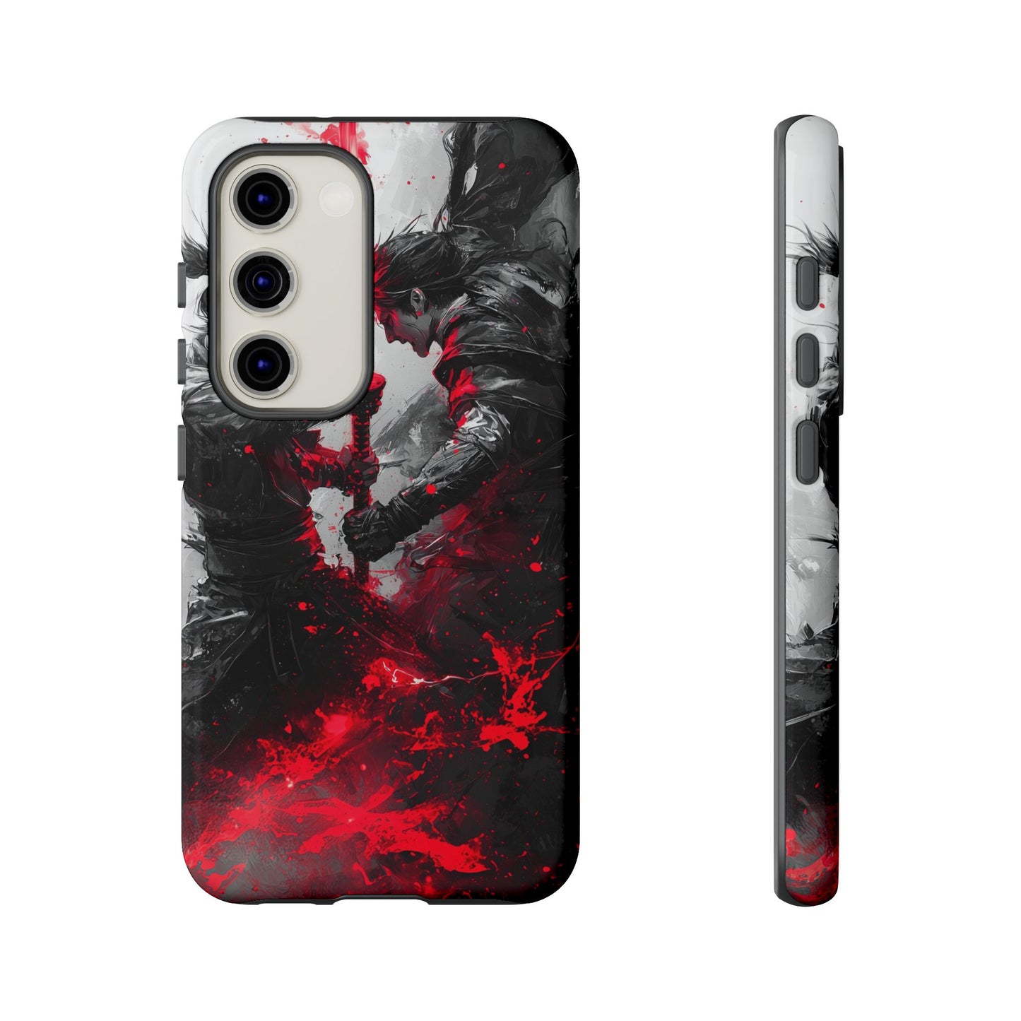 Duel of Fates | Red Energy Samurai Clash Phone Case for iPhone, Samsung & Pixel