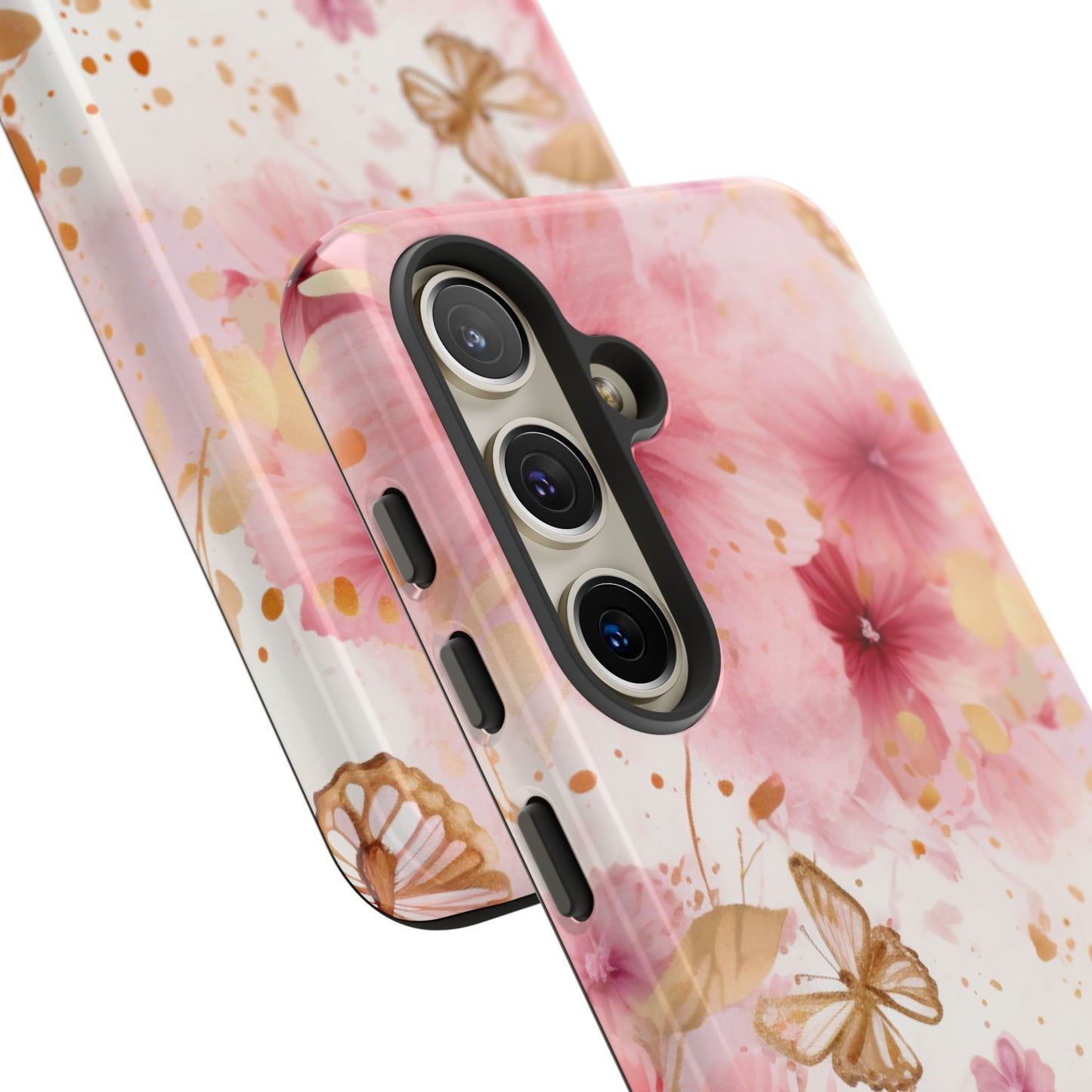Blush Elegance Floral Mobile Case