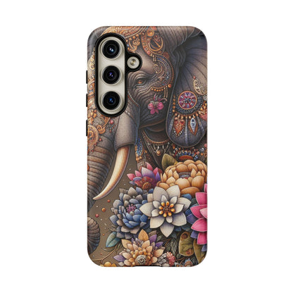 Royal Ornate Elephant Mobile Cover – Luxurious Bohemian Art