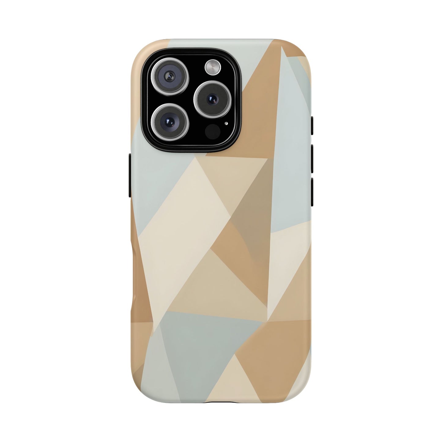Neutral Geometrical Triangular Abstract Pattern