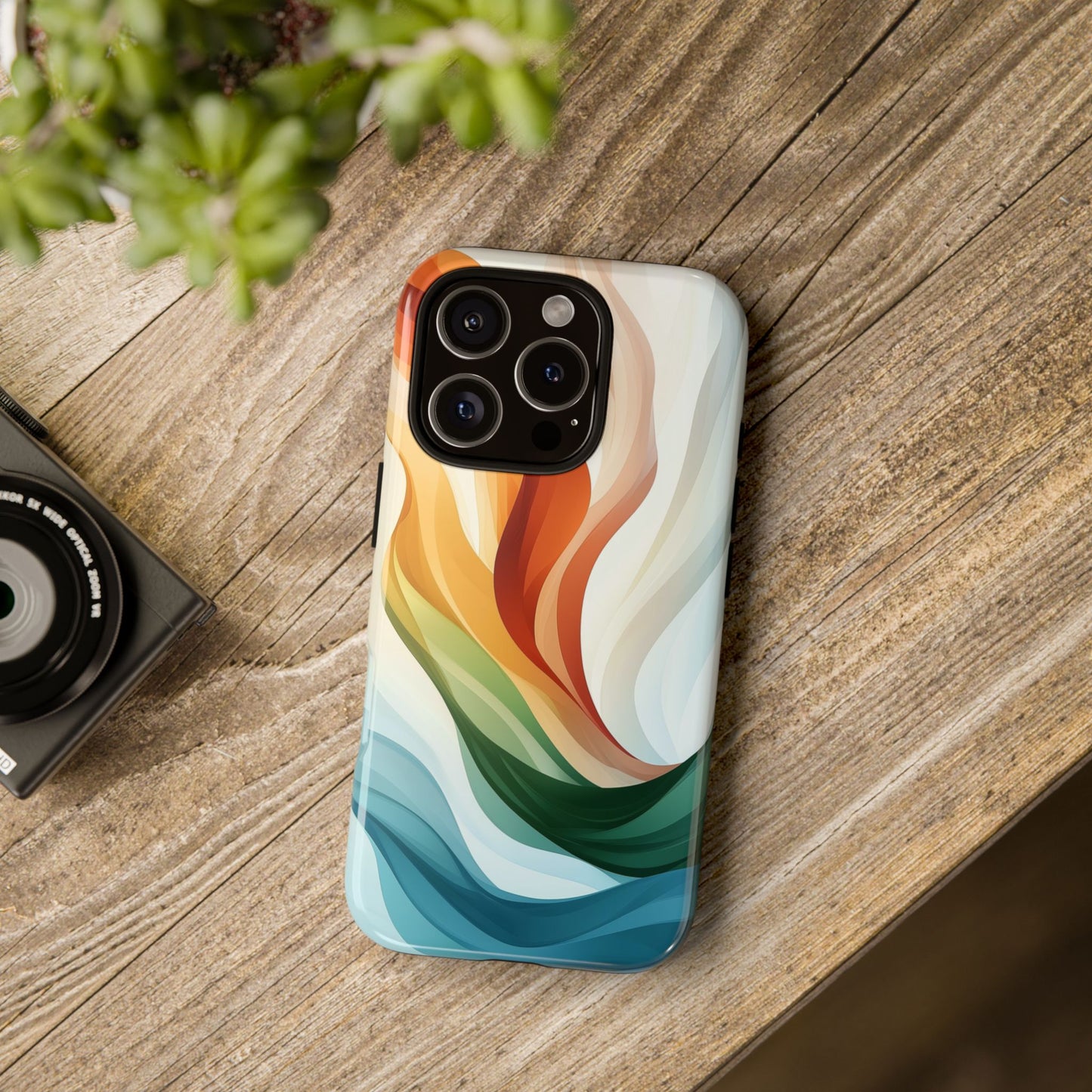 Aurora Stream Watercolor Phone Case for iPhone, google Pixel & Samsung