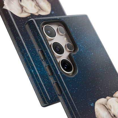 Starry Safari Elephant Family Mobile Cover – Cosmic Wildlife Aesthetic