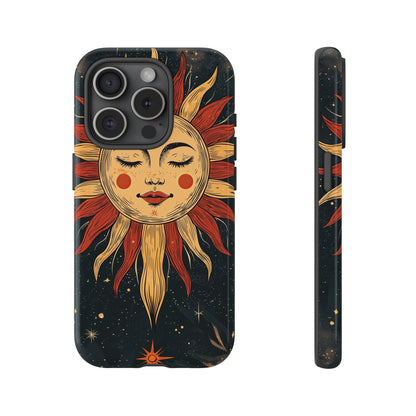 Boho Cosmic Sun Phone Case for iPhone, Pixel & Samsung