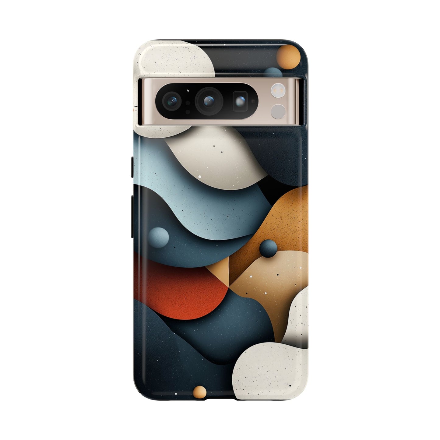 Cosmic Flow – Textured Abstract Phone Case for iPhone, Samsung & Pixel