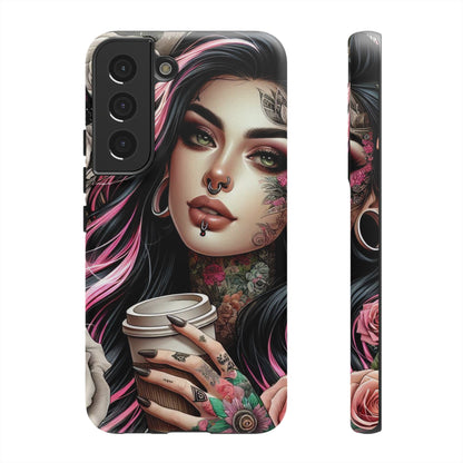 Gothic Rose Coffee Queen Mobile Case