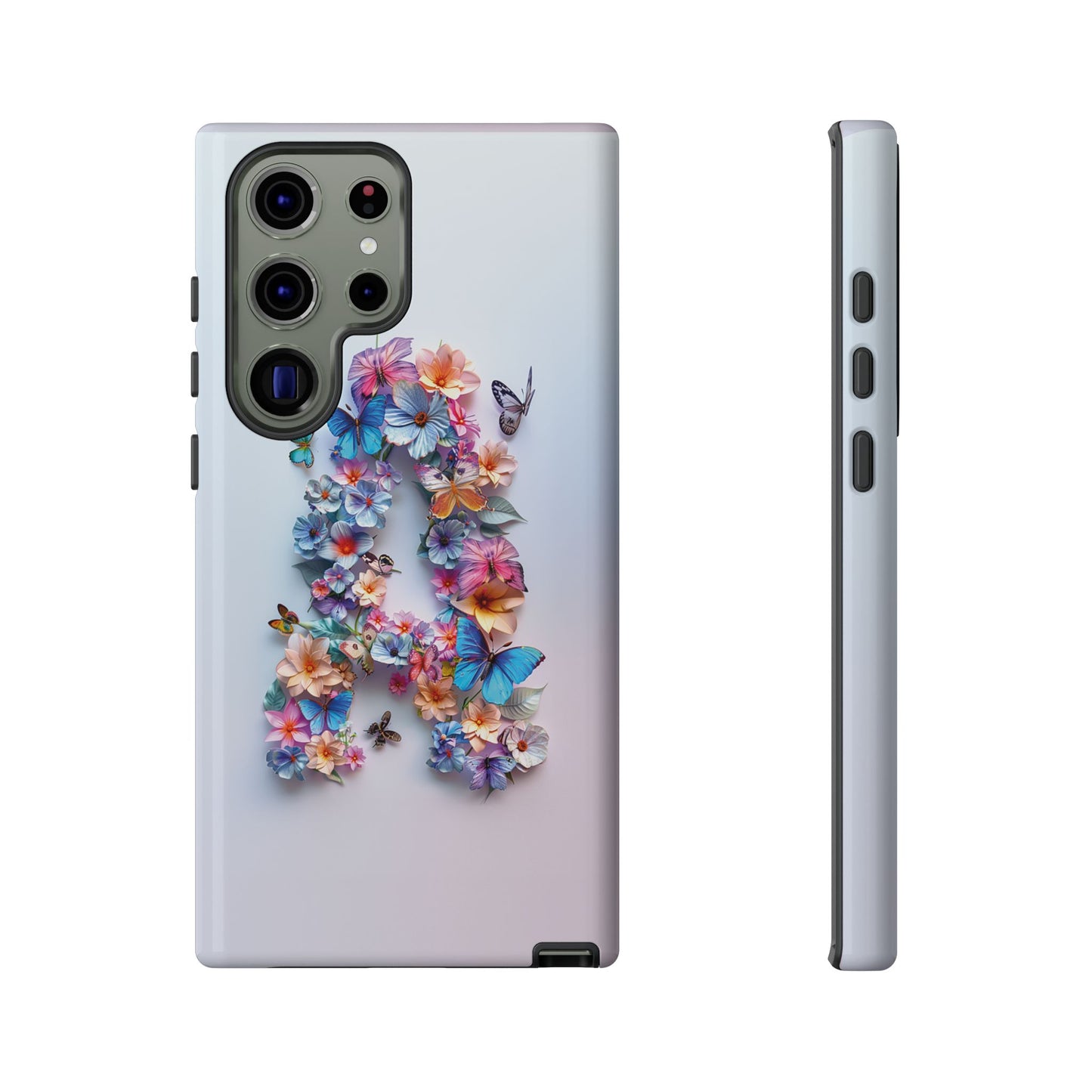 Floral Letter A Phone Case – Personalized Aesthetic Cover for iPhone, Samsung & Google Pixel