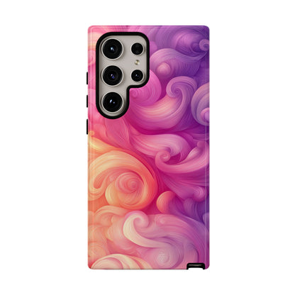 Cotton Candy Swirl Watercolor Phone Case for iPhone, google Pixel & Samsung