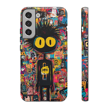 Urban Art iPhone Case – Basquiat Graffiti Style Cover - iPhone, Samsung & Google Pixel Cover - Artistic Painting Case,  Art Lover Gift