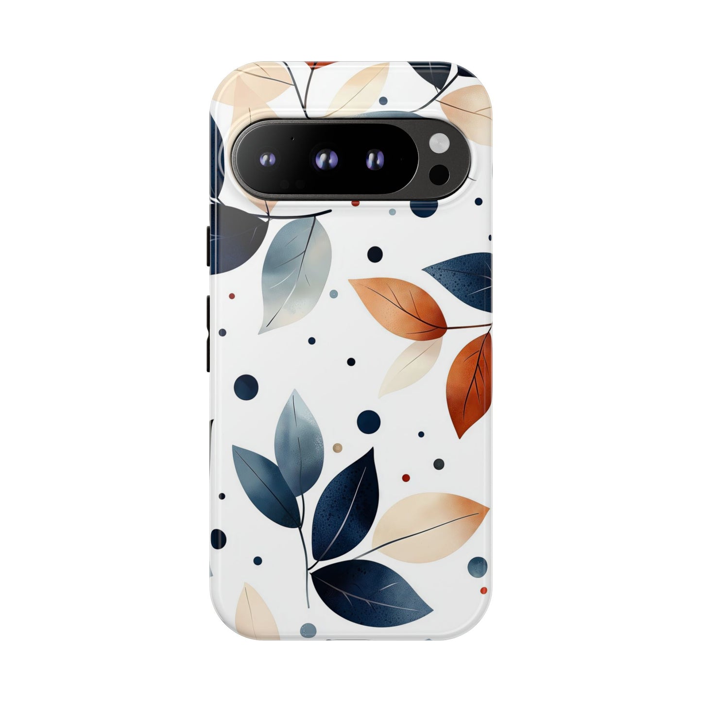 Autumn Breeze Leaf Pattern Phone Case | Elegant Botanical Design for iPhone, Samsung & Google Pixel