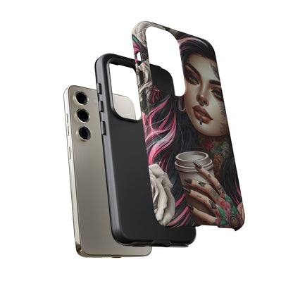Gothic Rose Coffee Queen Mobile Case