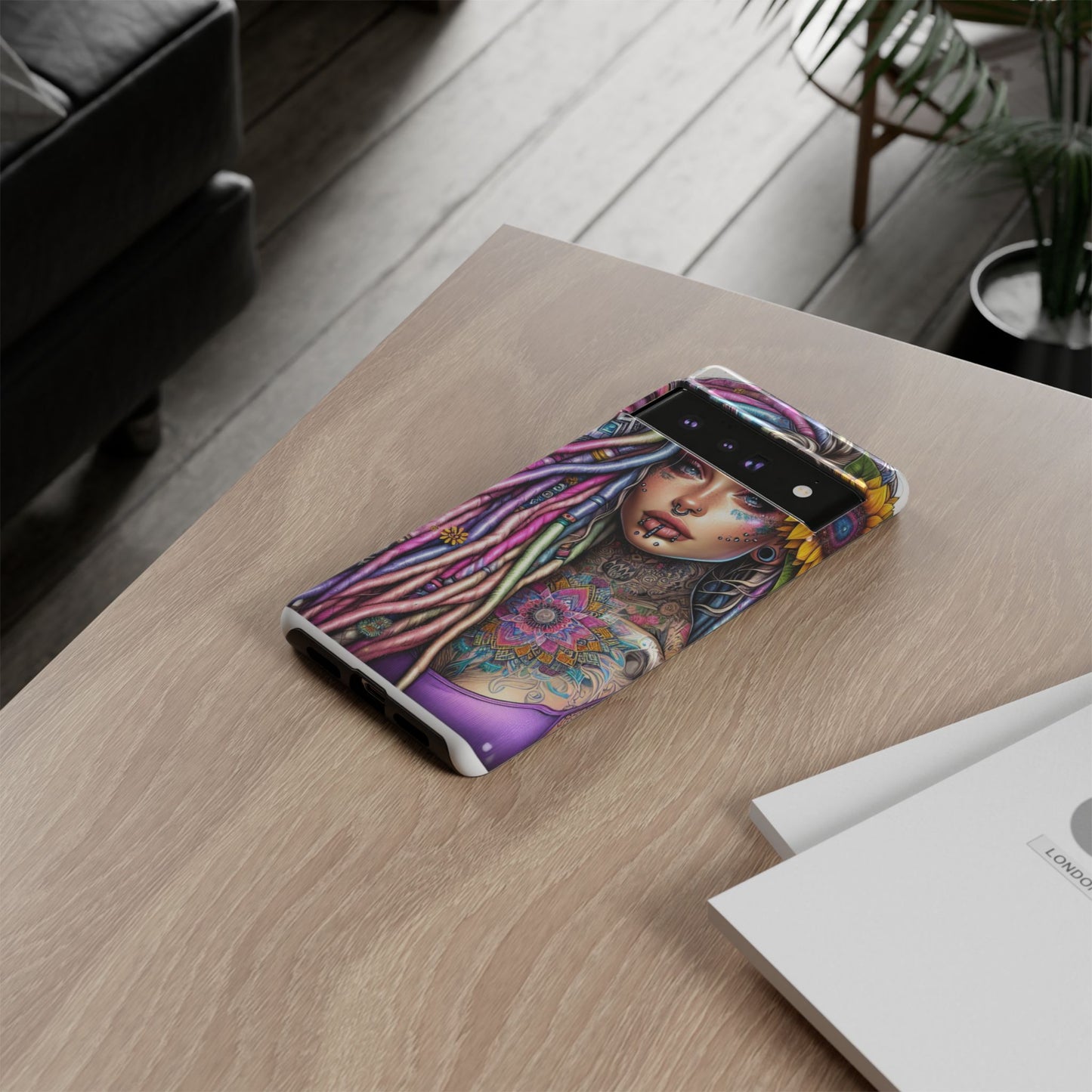 Boho Mandala Goddess – Ethereal Tattoo Art Mobile Cover