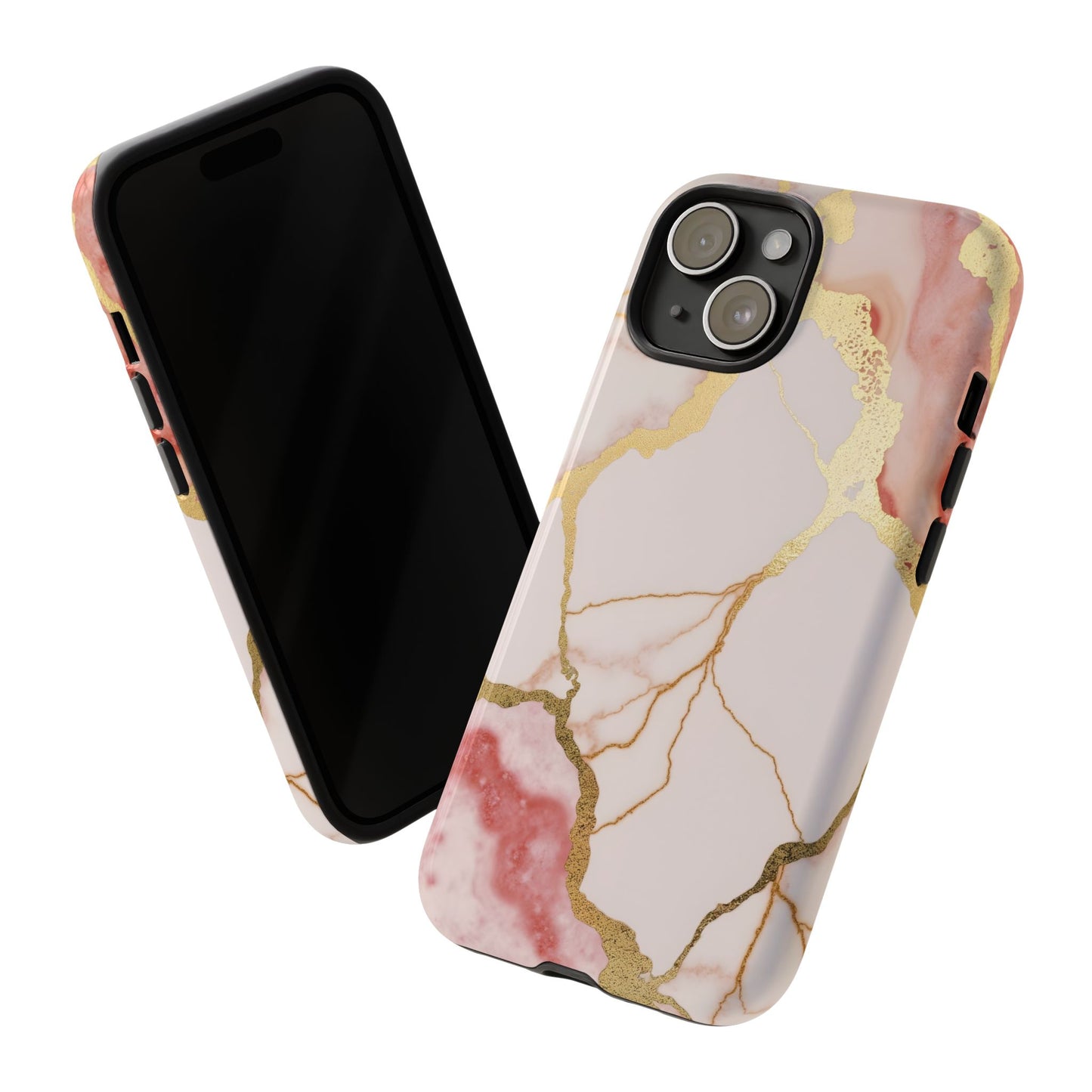 Beautiful Pink Minimal Marble Case Design