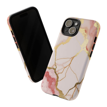 Beautiful Pink Minimal Marble Case Design