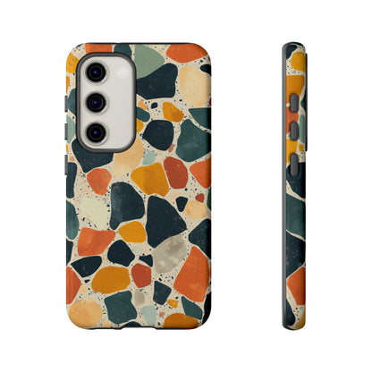 Terracotta & Teal Terrazzo Phone Case for iPhone, google Pixel & Samsung