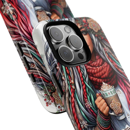 Boho Winter Queen – Cozy Dreads & Holiday Vibes Mobile Cover