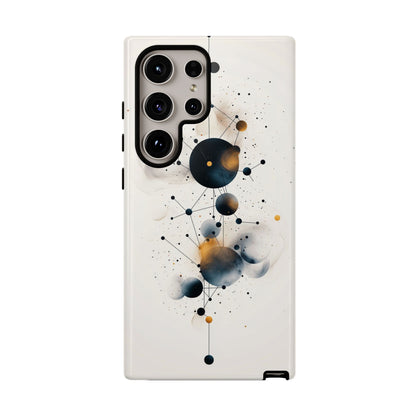 Cosmic Connect – Orbital Geometry Abstract Phone Case for iPhone, Google Pixel, Samsung