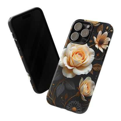 Elegant 3D Floral Design, Botanical Phone Case design for Iphone.