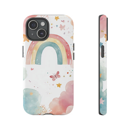 Rainbow Whimsy Watercolor Phone Case for iPhone, google Pixel & Samsung