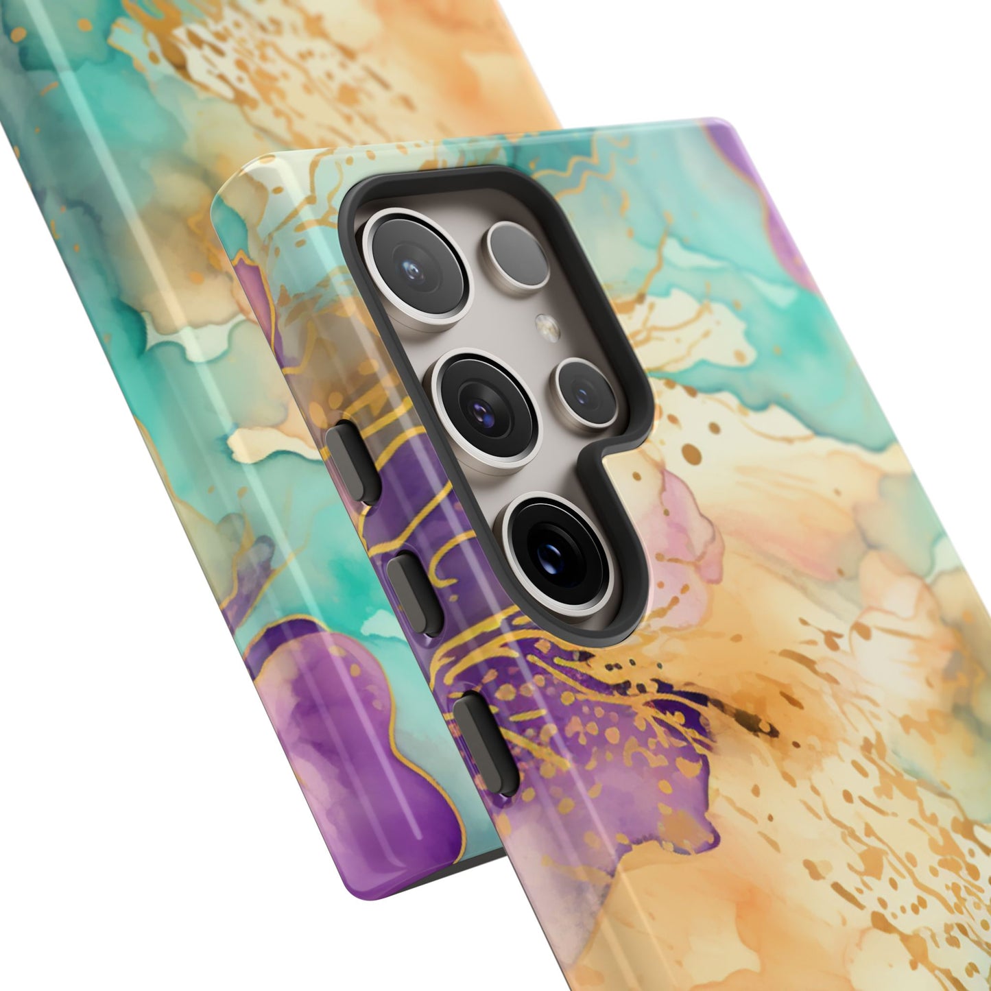 Golden Aura Abstract Watercolor Mobile Case
