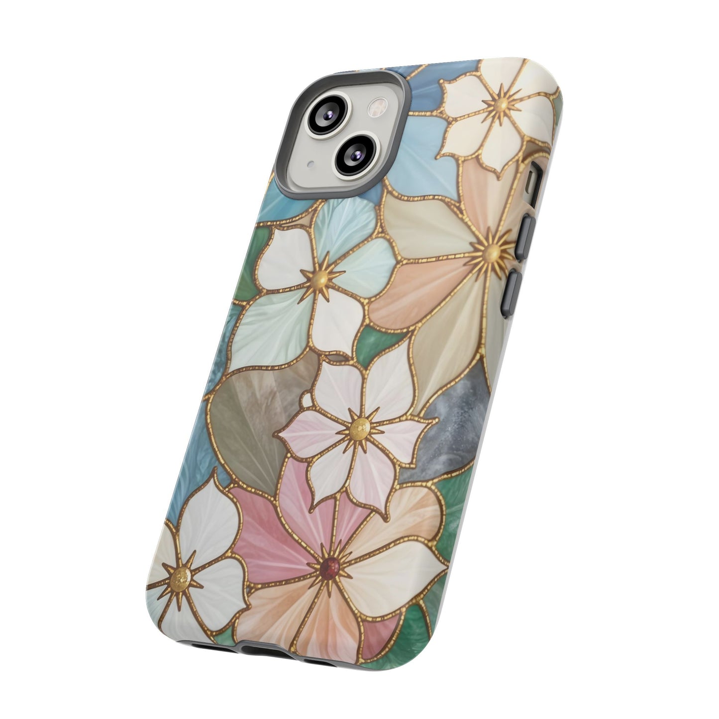 Floral Symphony: Stained Glass Elegance