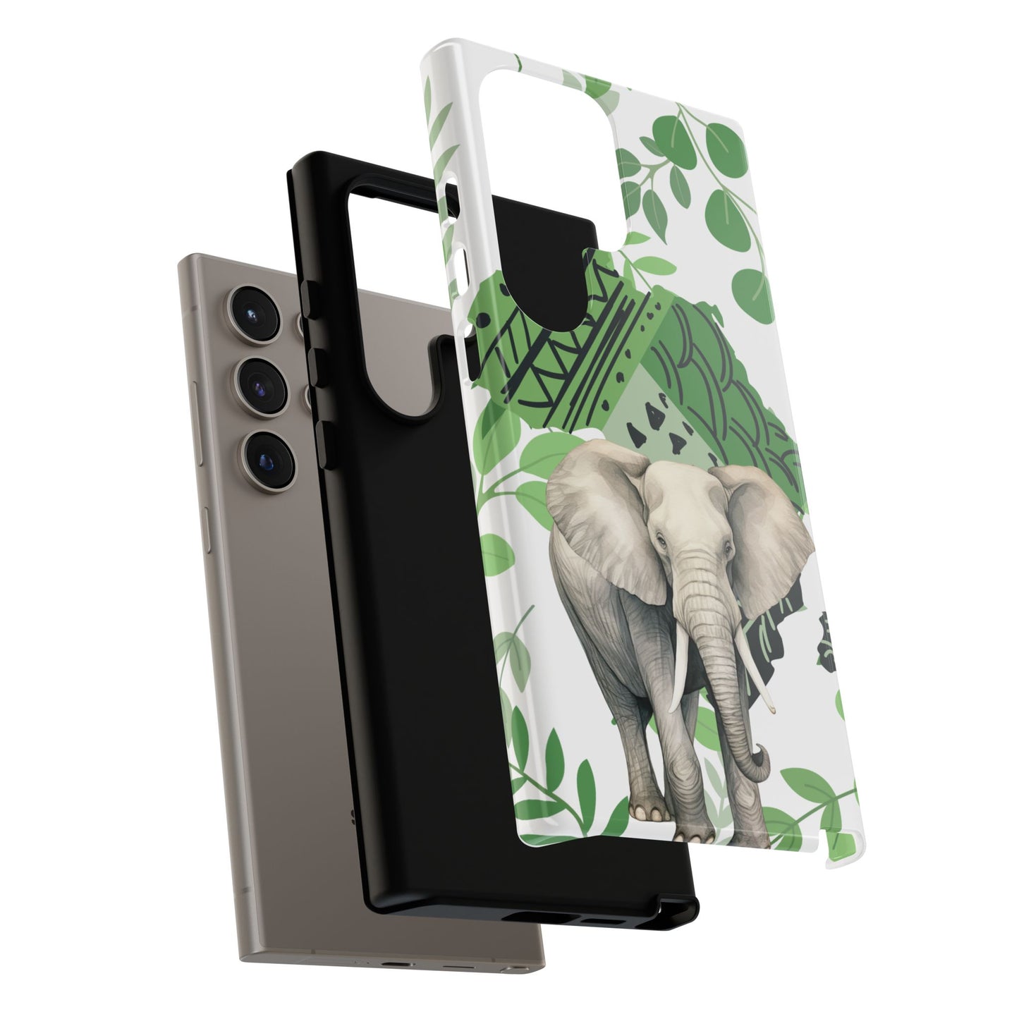 Tropical Elephant Mobile Cover – Nature-Inspired Boho Art