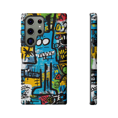 Basquiat Design Phone Case – Unique Street Art Protector - iPhone, Samsung & Google Pixel Cover - Artistic Painting Case,  Art Lover Gift