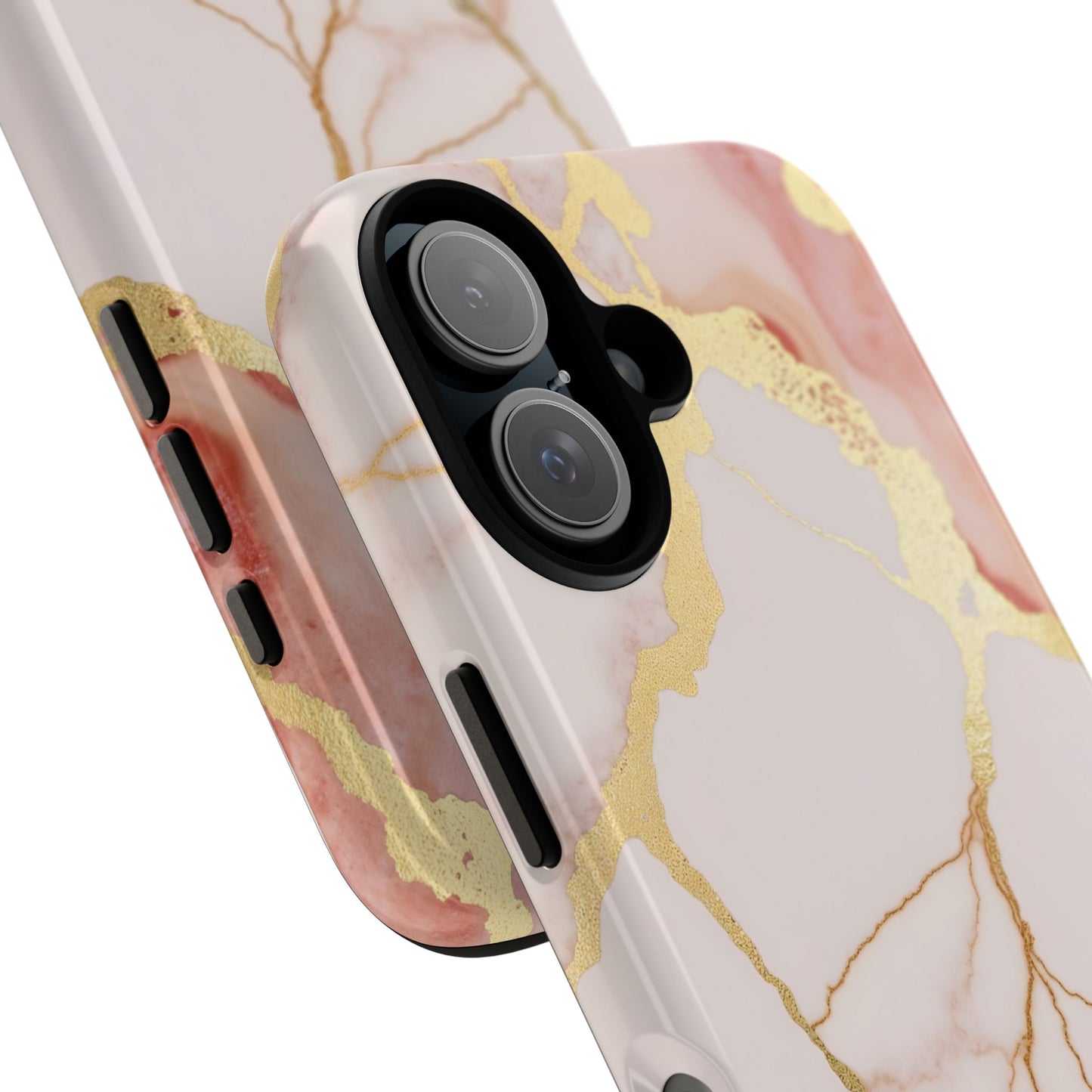 Beautiful Pink Minimal Marble Case Design