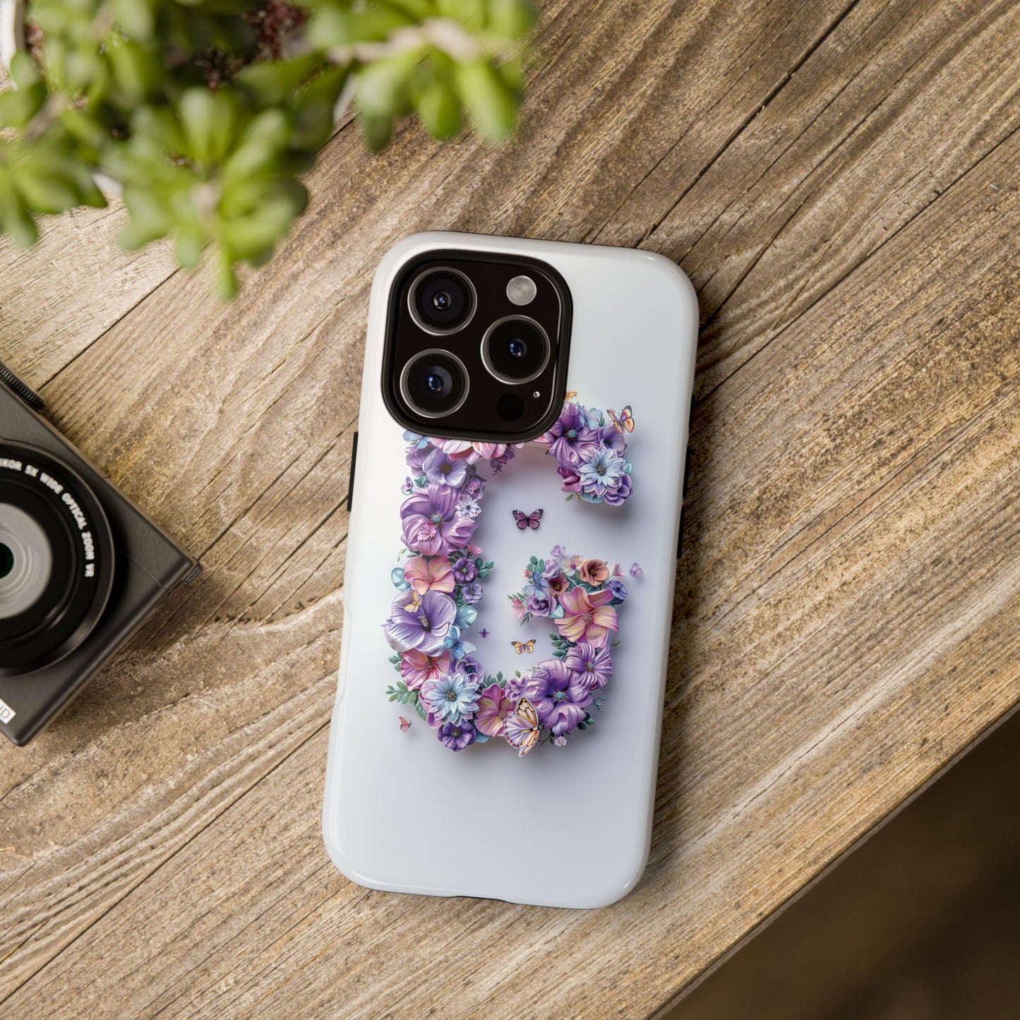 Floral Letter G Phone Case – Personalized Aesthetic Cover for iPhone, Samsung & Google Pixel